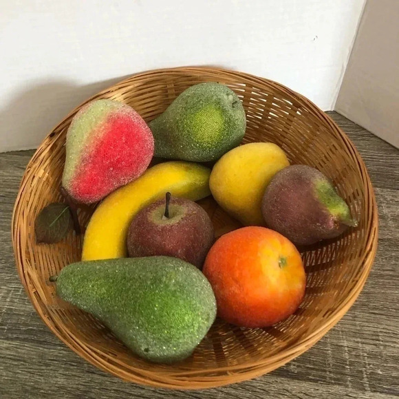 Candied Faux Fruit Basket - Picture 1 of 9